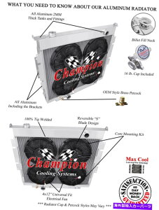 Radiator 83-94 Ford F250 F350 3��DR���W�G�[�^�[4 x 12 �t�@���R���{ 83 - 94 Ford F250 F350 3 Row DR Radiator 4 x 12 Fan Combo�y���s�A���i�z