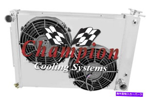 Radiator 2�s1 JR�`�����s�I�����W�G�[�^�[�A2 10�t�@���A1967�N�̃V�����E�h68 1969 Trans Am V8 Eng 2 Row 1 JR Champion Radiator,2 10 Fans,Shroud for 1967 68 1969 Trans Am V8 Eng�y���s�A���i�z