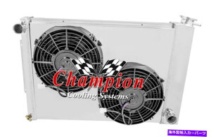 Radiator 3��RR�`�����s�I�����W�G�[�^�[�A10 �t�@���A�V�����E�h-1967-1969�g�����XAM V8�i�}�j���A���g�����X�j 3 Row RR Champion Radiator,10 Fans,Shroud-1967-1969 Trans Am V8 (Manual Trans)�y���s�A���i�z