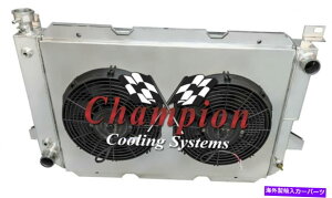Radiator 3 row jr`sIWG[^[A2 12 "t@AVEh-1985-1997 Ford F -Series V8 Eng 3 Row JR Champion Radiator,2 12" Fans,Shroud - 1985 - 1997 Ford F-Series V8 Eng