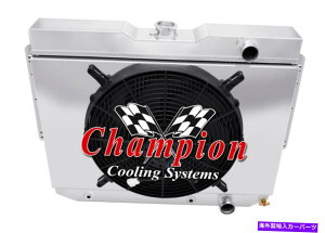 Radiator 1959N1963ÑV{[Cp4WR`sIWG[^[W/ 16 "t@ƃVEh 4 Row WR Champion Radiator W/ 16" Fan and Shroud for 1959 - 1963 Chevy Impala