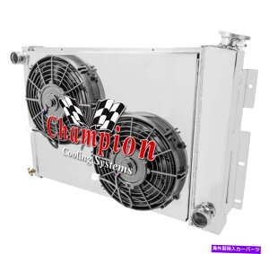 Radiator 3��JR�`�����s�I�����W�G�[�^�[�A10 �t�@���A�V�����E�h-1967-1969�g�����XAM V8�i�}�j���A���g�����X�j 3 Row JR Champion Radiator,10 Fans,Shroud-1967-1969 Trans Am V8 (Manual Trans)�y���s�A���i�z