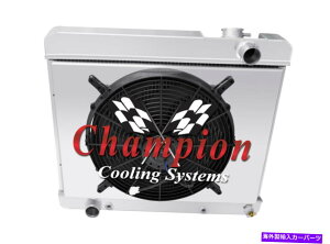 Radiator 1960N1964ÑrCbN4̃ACAg`sIWG[^[w/ 16 "t@ƃVEh 4 Row Alliant Champion Radiator W/ 16" Fan and Shroud for 1960 - 1964 Buick