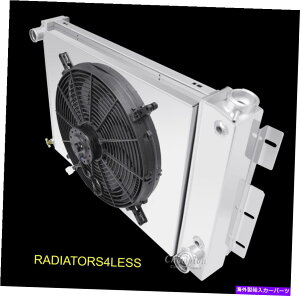 Radiator `sI3A~jEWG[^[VEh16 "t@67 68 69V{[J}23"RA CHAMPION 3 ROW ALUMINUM RADIATOR SHROUD 16" FAN 67 68 69 CHEVY CAMARO 23" CORE