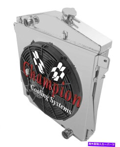 Radiator 3PR`sIWG[^[A16C`t@AVEh-1943-1948 Chevy Cars Chevy V8 Conv 3 Row PR Champion Radiator,16" Fan,Shroud - 1943 - 1948 Chevy Cars Chevy V8 Conv