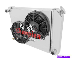 Radiator 3��AR�`�����s�I�����W�G�[�^�[20 �A2 10�t�@���A�V�����E�h-1972-1981�J�}���i�}�j���A���g�����X�j 3 Row AR Champion Radiator 20,2 10 Fans,Shroud-1972-1981 Camaro (Manual Trans)�y���s�A���i�z