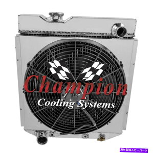 Radiator 3JR`sIWG[^[W/ 16 "t@ƃVEh1965 1966 Mustang V8 Swap 3 Row JR Champion Radiator W/ 16" Fan and Shroud for 1965 1966 Mustang V8 Swap