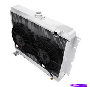 Radiator 1970-1972�r�b�O�u���b�N�_�b�W�R���l�b�g�A���~�j�E��4��`�����s�I�����W�G�[�^�[��10 �t�@�� 1970-1972 Big Block Dodge Coronet Aluminum 4 Row Champion Radiator & 10 Fans�y���s�A���i�z
