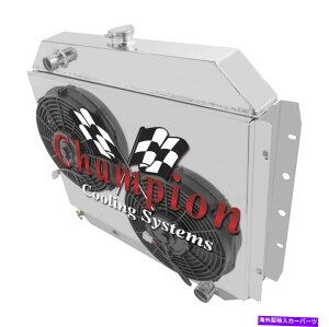 Radiator 3PR`sIWG[^[A2 12 "t@AVEh-1968-1979tH[hFV[YV{[Rr 3 Row PR Champion Radiator,2 12" Fans,Shroud-1968-1979 Ford F-Series Chevy Conv