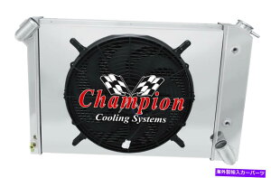 Radiator 3RN`sIWG[^[W/ 16 "t@ƃVEh1966-1968 Corvette V8 Eng 3 Row RN Champion Radiator W/ 16" Fan and Shroud for 1966 - 1968 Corvette V8 Eng