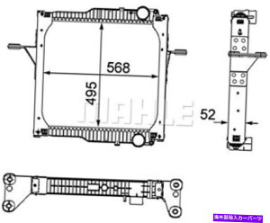 Radiator Behr�v���~�A���G���W����p���W�G�[�^�[�́A���m�[�g���b�NMidlum 2006-�ɓK�����܂��B BEHR PREMIUM Engine Cooling Radiator Fits RENAULT TRUCKS Midlum 2006-