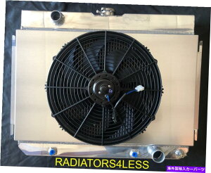 "Radiator �`�����s�I��3��A���~�j�E�����W�G�[�^�[�V�����E�h16 ""�t�@��63 64 65 66 67 68�V�{���[�C���p�� CHAMPION 3 ROW ALUMINUM RADIATOR SHROUD 16"" FAN 63 64 65 66 67 68 CHEVY IMPALA�y���s�A���i�z"