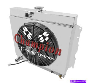 Radiator 1965-1969_bWRlbg - 16C`̃t@ƃVEh`sI3񃉃WG[^[ 1965 - 1969 Dodge Coronet - Champion 3 Row Radiator with a 16in Fan and Shroud