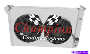 Radiator 3̃G[XWG[^[A2 12 "t@ƃVEh1973-1976V{[Rxbgv8 Eng 3 Row Ace Radiator, 2 12" Fans and Shroud for 1973 - 1976 Chevy Corvette V8 Eng