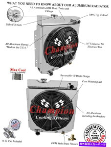 Radiator 1965Ñt@ƃVEhw/ 16 "t@ƃVEhw/ 16"t@ƃVEh3̃ptH[}XV8Xbv 3 Row Perf Radiator W/ 16" Fan and Shroud for 1965 1966 Ford Mustang V8 Swap