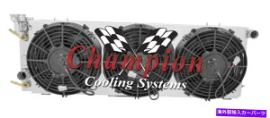 Radiator 2 row er�`�����s�I�����W�G�[�^�[�A3 10 �t�@���ƃV�����E�h1991�N����2001�N�̃W�[�v�`�F���L�[ 2 Row ER Champion Radiator, 3 10 Fans and Shroud for 1991 - 2001 Jeep Cherokee�y���s�A���i�z