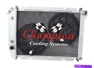 Radiator 3BC`sIWG[^[W/ 2 10C`t@1967 1968 Ford Thunderbird 3 Row BC Champion Radiator W/ 2 10" Fans for 1967 1968 Ford Thunderbird
