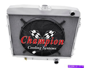 Radiator 3��BC�`�����s�I�����W�G�[�^�[W/ 16�C���`�t�@��1968 1969 Ford Torino V8 Engine 3 Row BC Champion Radiator W/ 16 Fan for 1968 1969 Ford Torino V8 Engine�y���s�A���i�z