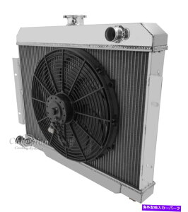 Radiator 73-85W[vCJ3̃fbNXWG[^[ƃt@R{ 3 Row RadEx Radiator and Fan Combo For 73-85 Jeep CJ