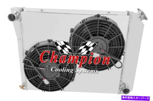 Radiator 3 row���q���W�G�[�^�[20 �A10�t�@���A�V�����E�h-68-74�V�{���[�V�{���[II�m���@�i�}�j���A���g�����X�j 3 Row Atom Radiator 20,10 Fans,Shroud-68-74 Chevy Chevy II Nova (Manual Trans)�y���s�A���i�z
