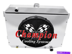 Radiator 3��SR���W�G�[�^�[�A16�C���`�t�@���A�V�����E�h-1970-1973�v���}�X�o���N�[�_�X���[���u���b�N 3 Row SR Radiator,16" Fan,Shroud-1970-1973 Plymouth Barracuda Small Block
