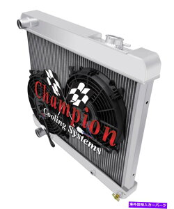 Radiator 3��BC�`�����s�I�����W�G�[�^�[W/ 2 10�C���`�t�@��1961 1962 Oldsmobile Starfire 3 Row BC Champion Radiator W/ 2 10 Fans for 1961 1962 Oldsmobile Starfire�y���s�A���i�z