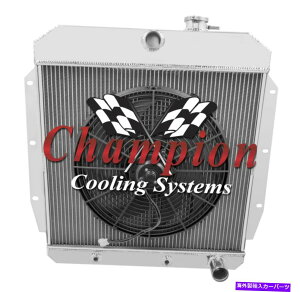 Radiator 3��̃x�X�g�N�[�����O�`�����s�I�����W�G�[�^�[W/ 16 �t�@��1955-1959�V�{���[�g���b�N 3 Row Best Cooling Champion Radiator W/ 16 Fan for 1955 - 1959 Chevrolet Truck�y���s�A���i�z
