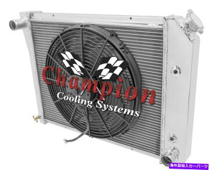 Radiator 3��BC�`�����s�I�����W�G�[�^�[20 �R�AW/ 16�t�@��1973-1979 Oldsmobile Omega 3 Row BC Champion Radiator 20 Core W/ 16 Fan for 1973 - 1979 Oldsmobile Omega�y���s�A���i�z