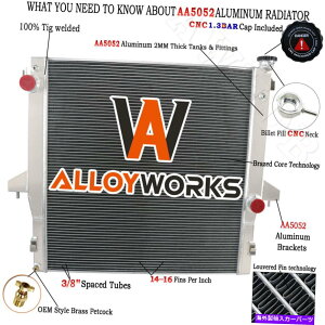 Radiator �_�b�WRAM��4�񃉃W�G�[�^�[2500 3500 4500 5500�s�b�N�A�b�v5.9 L6�f�B�[�[��2003-10 4 Row Radiator For DODGE RAM 2500 3500 4500 5500 Pickup 5.9 L6 DIESEL 2003-10�y���s�A���i�z