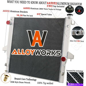 Radiator 03-09�_�b�WRAM 2500 3500 5.9L 6.7L L6�J�~���Y��4��R�A�A���~�j�E�����W�G�[�^�[ 4 Row CORE Aluminum Radiator for 03-09 Dodge Ram 2500 3500 5.9L 6.7L L6 Cummins