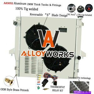 Radiator 4񃉃WG[^[T[X^bgVEht@2003-2009 Dodge Ram 2500 3500 5.9L 6.7L 4 Row Radiator Thermostat Shroud Fan For 2003-2009 Dodge Ram 2500 3500 5.9L 6.7L