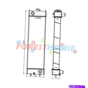 Radiator ^NWG[^[21K-03-71113 KOMATSU@@PC180LC-7K PC180NLC-7Kp Water Tank Radiator 21K-03-71113 For Komatsu Excavator PC180LC-7K PC180NLC-7K