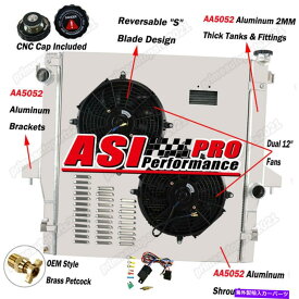 Radiator アルミニウムラジエーター+シュラウドファン+リレーフィット2003-09ダッジRAM 2500 3500 5.9L 6.7L Aluminum Radiator+Shroud Fan+Relay Fits 2003-09 Dodge Ram 2500 3500 5.9L 6.7L