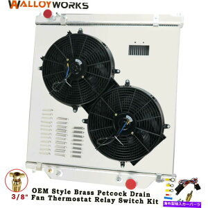 Radiator tH[hp[Xg[NF250 F350 6.0L^[{fB[[3񃉃WG[^[VEht@03-07 3 Row Radiator Shroud Fan For Ford Powerstroke F250 F350 6.0L Turbo Diesel 03-07