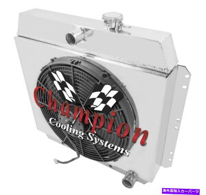 Radiator 1949N1954ÑV{[J[4G[X`sIWG[^[w/ 16 "t@ƃVEh 4 Row Ace Champion Radiator W/ 16" Fan and Shroud for 1949 - 1954 Chevrolet Cars