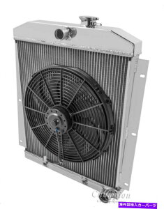 Radiator 1949 50 51 52 53 54�V�{���[�g���b�N4��`�����s�I�����Ɛ����W�G�[�^�[�t�@���R���{ 1949 50 51 52 53 54 Chevrolet Truck 4 Row Champion Alum Radiator Fan Combo�y���s�A���i�z