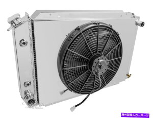 Radiator �t�H�[�h�}�X�^���O���W�G�[�^�[�A�A���~�j�E��4��`�����s�I���A�V�����E�h�A16�C���`�t�@���������[�L�b�g�AMC138 Ford Mustang Radiator,Aluminum 4 Row Champion ,Shroud,16 Fan & Relay Kit,MC138�y���s