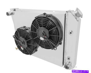 Radiator 1980-1987�r���C�b�N���[�K���A���~�j�E���`�����s�I�����W�G�[�^�[�A�t�@���V�����E�h�A10�C���`�t�@���������[ 1980-1987 Buick Regal Aluminum Champion Radiator, Fan Shroud,10" Fans & Relay