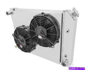 Radiator 1980-1985�V�{���[�J�v���X�A���~�j�E��4��`�����s�I�����W�G�[�^�[�A�V�����E�h��10 �t�@�� 1980-1985 Chevy Caprice Aluminum 4 Row Champion Radiator,Shroud & 10 Fans�y���s�A���i�z