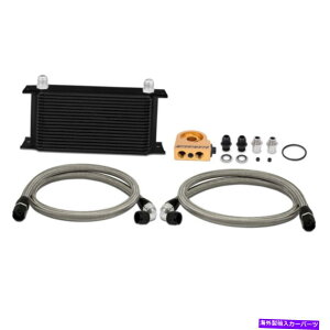 Radiator �~�V���g���j�o�[�T��19 rowthermostatic�I�C���N�[���[�L�b�g-black -mmoc -ultbk Mishimoto Universal 19 RowThermostatic Oil Cooler Kit - Black - MMOC-ULTBK