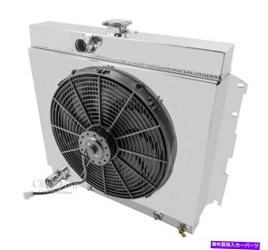 Radiator 1963-1965�_�b�W2�h�A�A���~�j�E��4��`�����s�I�����W�G�[�^�[�A�V�����E�h��16 �t�@�� 1963-1965 Dodge 2 Door Aluminum 4 Row Champion Radiator,Shroud & 16 Fan�y���s�A���i�z