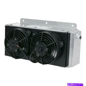 Radiator Derale Performance 65840 11��̃n�C�t���[���[�V���O�����[�g�N�[���[ Derale Performance 65840 11-Row Hi-Flow Racing Remote Cooler�y���s�A���i�z