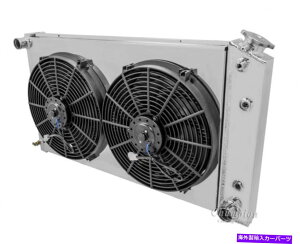 Radiator 1967-1981�|���e�B�A�b�N�J�^���i�A���~�j�E��3�񃉃W�G�[�^�[�A�V�����E�h�A2-14 �t�@���������[wi 1967-1981 Pontiac Catalina Aluminum 3 Row Radiator,Shroud, 2-14 Fans & Relay Wi�y���s�A���i�z