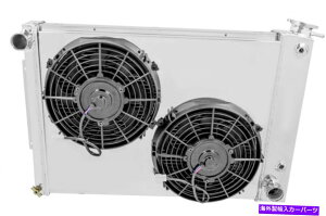Radiator 4��RR�`�����s�I�����W�G�[�^�[�A10 �t�@���A1967-1969�̃V�����E�h�J�}���r�b�O�u���b�NV8 4 Row RR Champion Radiator, 10 Fans, Shroud for 1967-1969 Camaro Big Block V8�y���s�A���i�z