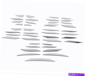 N[Jo[ g^nC_[2021̃tgop[Z^[OXebJ[Jo[g Front Bumper Center Grill Decor Sticker Cover trim For Toyota Highlander 2021