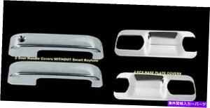 N[Jo[ tH[hF-150p15-16N2hAnhv[g{EJo[tnhX}[gkh For Ford F-150 15-16 Chrome 2 Doors Handles WITH PLATE BOWL Covers W/O Smart Kh