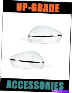 N[Jo[ NhATCh~[Ar[2014-2018̃gJo[Ă܂}c_3nb`obN Chrome Door Side Mirror Rear View Covers Trims For 2014-2018 Mazda 3 Hatchback