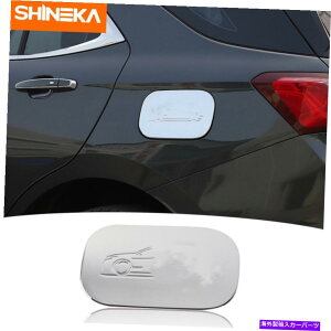 �N���[���J�o�[ �V�{���[equinox 2017+�N�����̃h�A�R���t�B���[�K�\�����^���N�J�o�[�g�������� Door Fuel Filler Gas Tank Cover Trim Decor for Chevrolet Equinox 2017+ Chrome