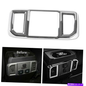N[Jo[ Ford F150 2016 2017̃NAGARAEgbgxgJo[gA Chrome Rear Air Condition Outlet Vent Cover Trim for Ford F150 2016 2017 A