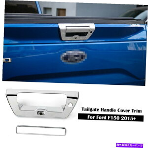�N���[���J�o�[ �N�����e�[���Q�[�g�h�A�n���h���J�o�[�g��������FORD F150 2015-2020 2PCS�p�x�[�� Chrome Tailgate Door Handle Cover Trim Decor Bezel for Ford F150 2015-2020 2pcs�y���s�A���i�z